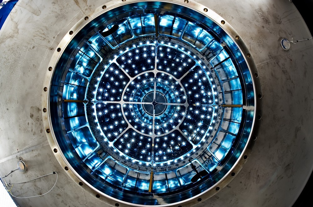 The CLOUD experiment at CERN. View inside the chamber (Image: Maximillien Brice/CERN)