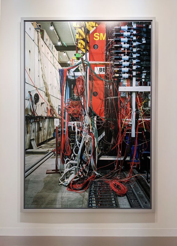 Thomas Struth, Magnet, Detail 1, Compass, CERN, Prévessin-moens, 2019 Inkjet print Image: 90 1/4 x 61 in. (229.4 x 154.9 cm), presented by Marian Goodman Gallery at Art Basel 2021